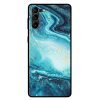 Husa Protectie AirDrop Premium, Samsung Galaxy A34, Marble Turquoise